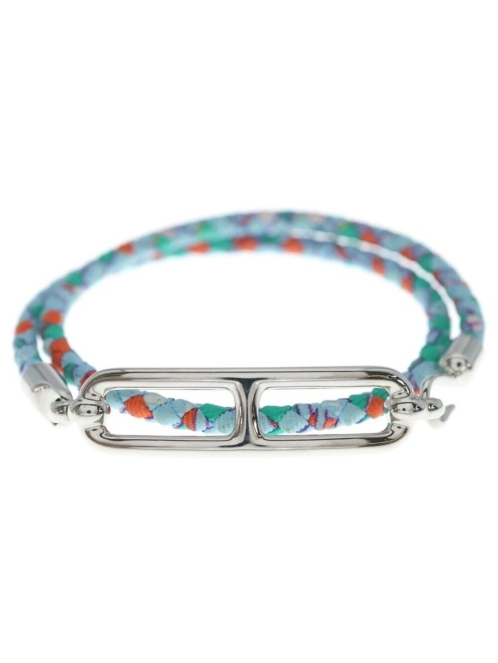 Hermes Roulis Bracelet Light Blue Silver